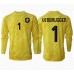 Maillot de foot Pays-Bas Bart Verbruggen #1 Gardien Extérieur vêtements Europe 2024 Manches Longues
